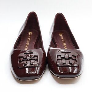 Tory Burch Women's Georgia Ballet Flats Plum Patent Leather Size 9